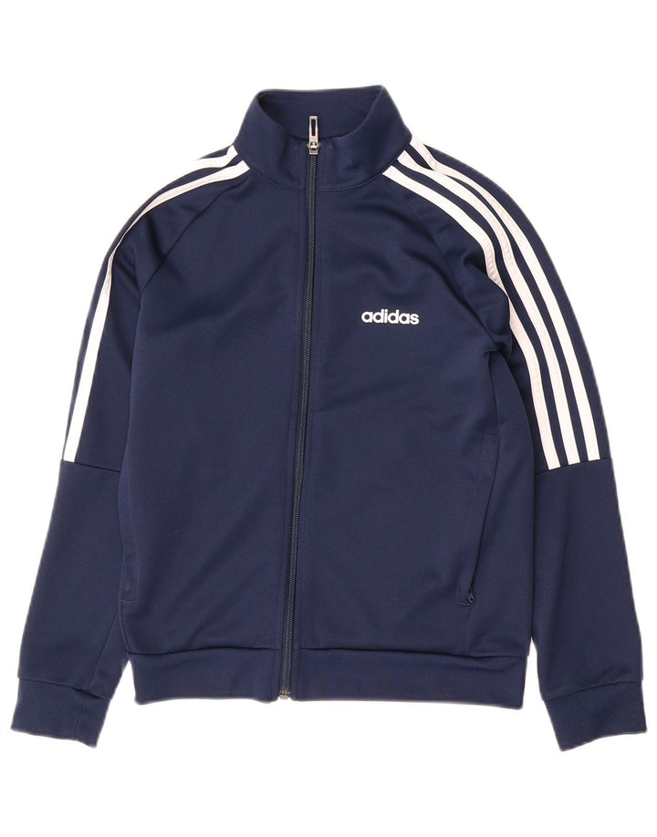 ADIDAS Aeroready træningsdragt topjakke til drenge 9-10 år marineblå polyester