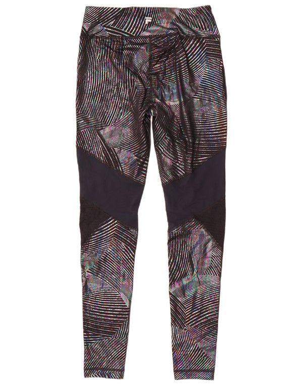Fila Womens Leggings UK 10 Small Multicoloured Colourblock Polyester