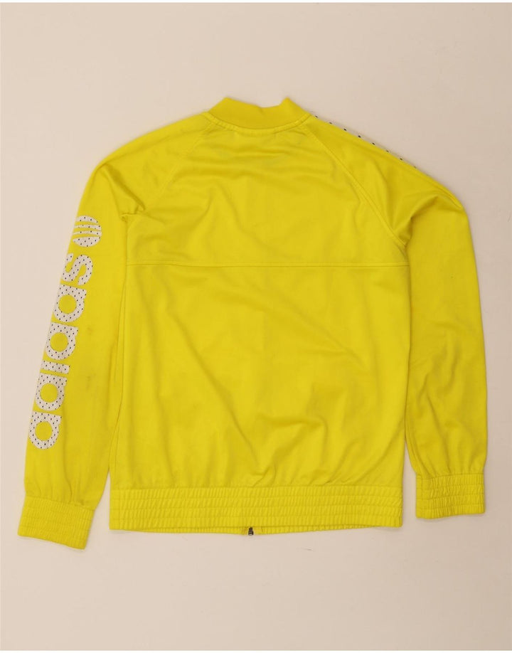 ADIDAS træningsdragt topjakke til kvinder UK 16 Stor gul polyester