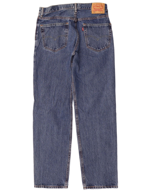 LEVI'S Herre 550 afslappet pasform lige jeans W34 L34 blå bomuld