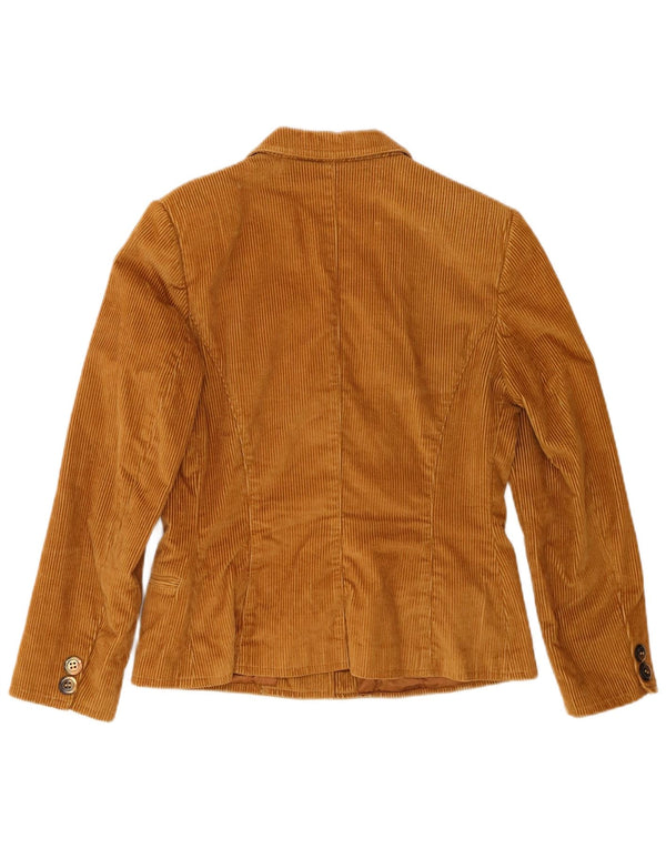 Vintage dame 3-knaps fløjlsjakke blazer jakke UK 12 medium brun