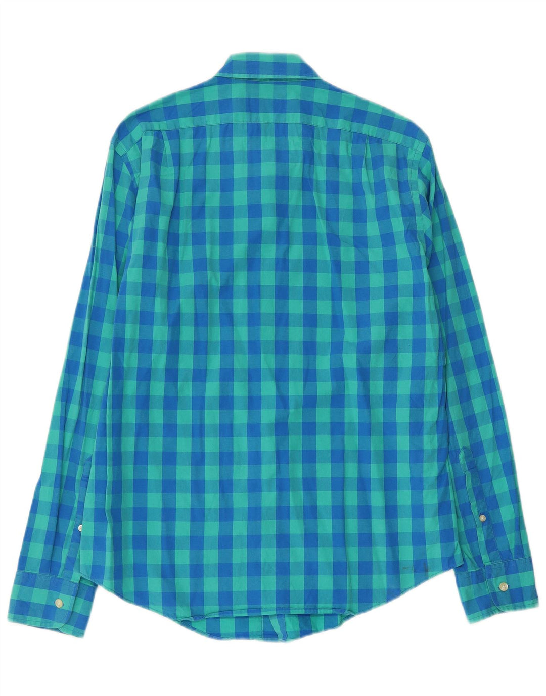 J. Crew Herre skræddersyet Slim Fit skjorte Medium blå ternet bomuld