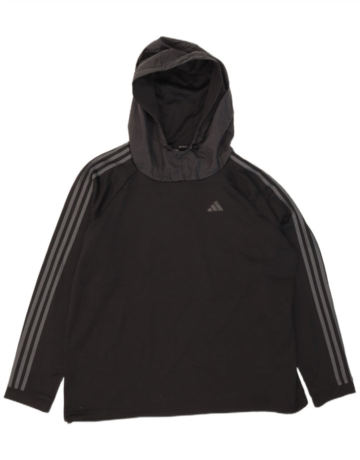 Adidas Herre Aeroready Hoodie Jumper 2XL Sort Polyester