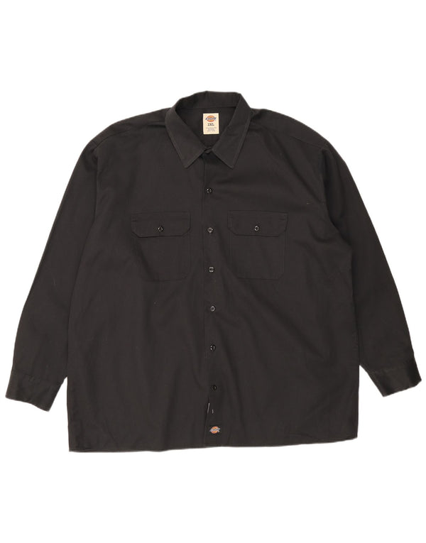 Dickies Herreskjorte 2XL Sort Polyester