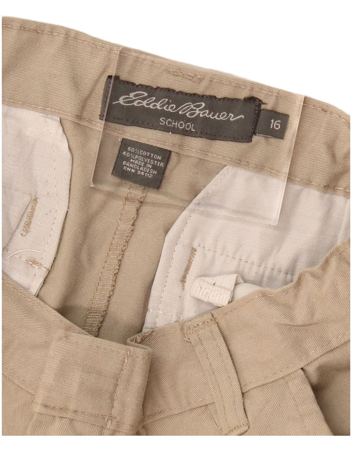 EDDIE BAUER Chino-shorts til drenge 15-16 år W26 beige bomuld
