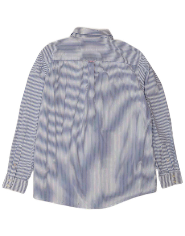 Crew Clothing Herre Classic Fit skjorte XL blå stribet bomuld