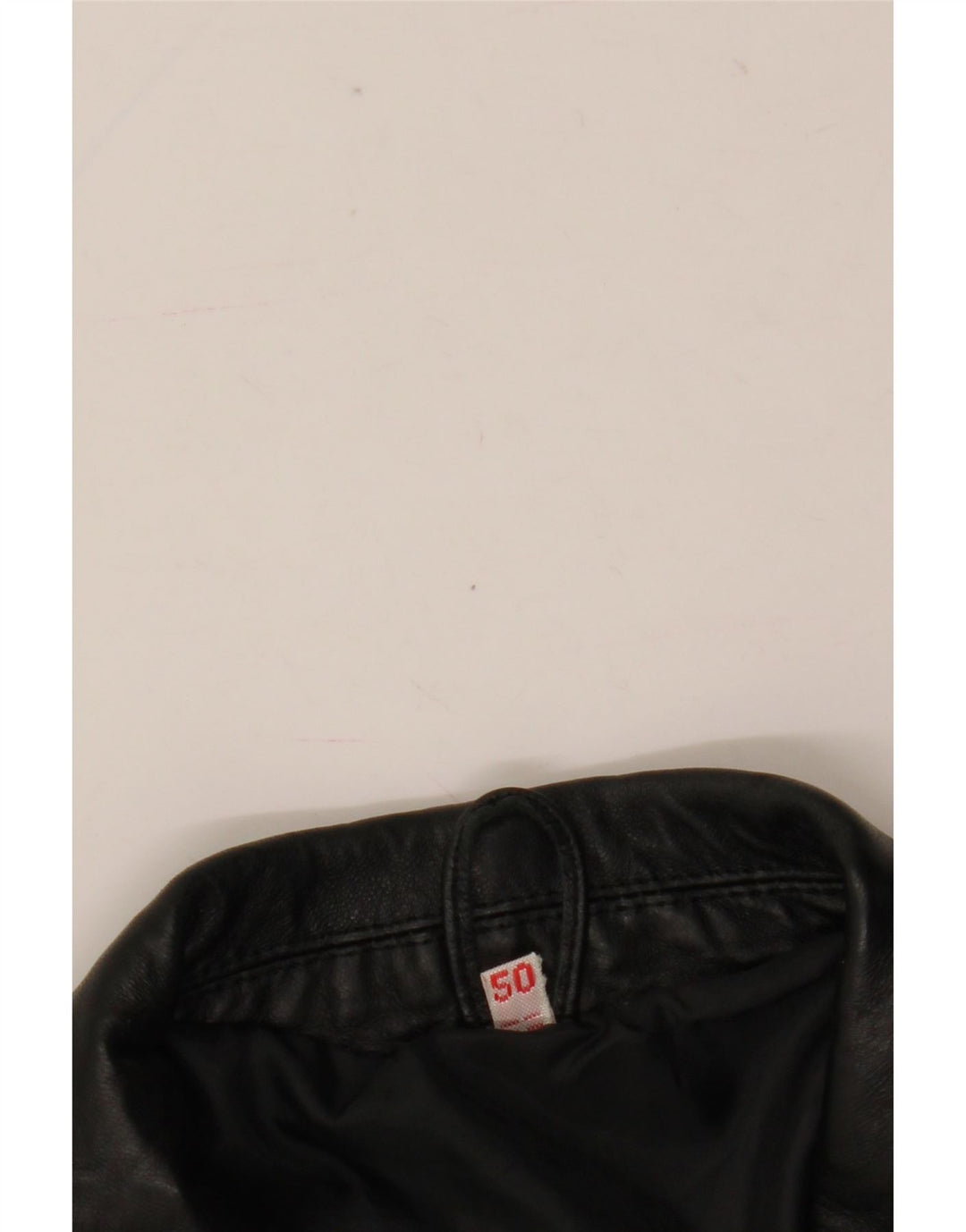Vintage Herre Læderjakke IT 50 Large Sort