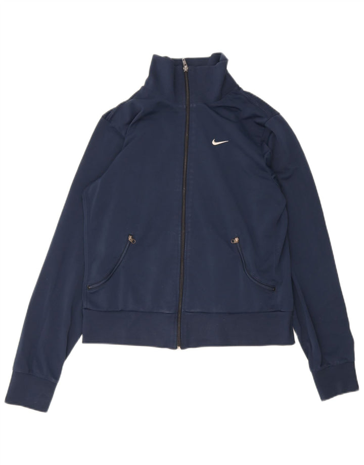 Nike træningsdragt topjakke til kvinder UK 14/16 Stor marineblå polyester