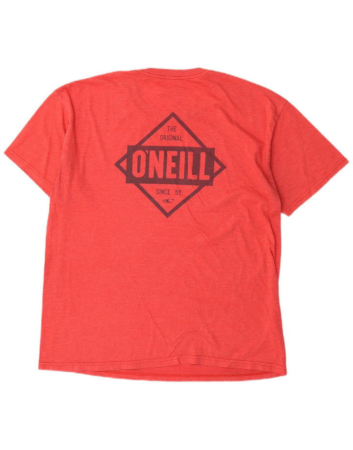 O'Neill Herre grafisk T-shirt Top XL Rød Bomuld