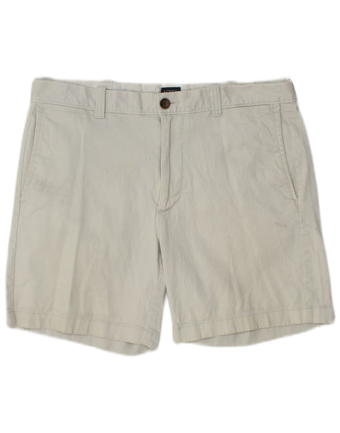 J. CREW Chino Shorts til mænd W33 mellemgrå bomuld