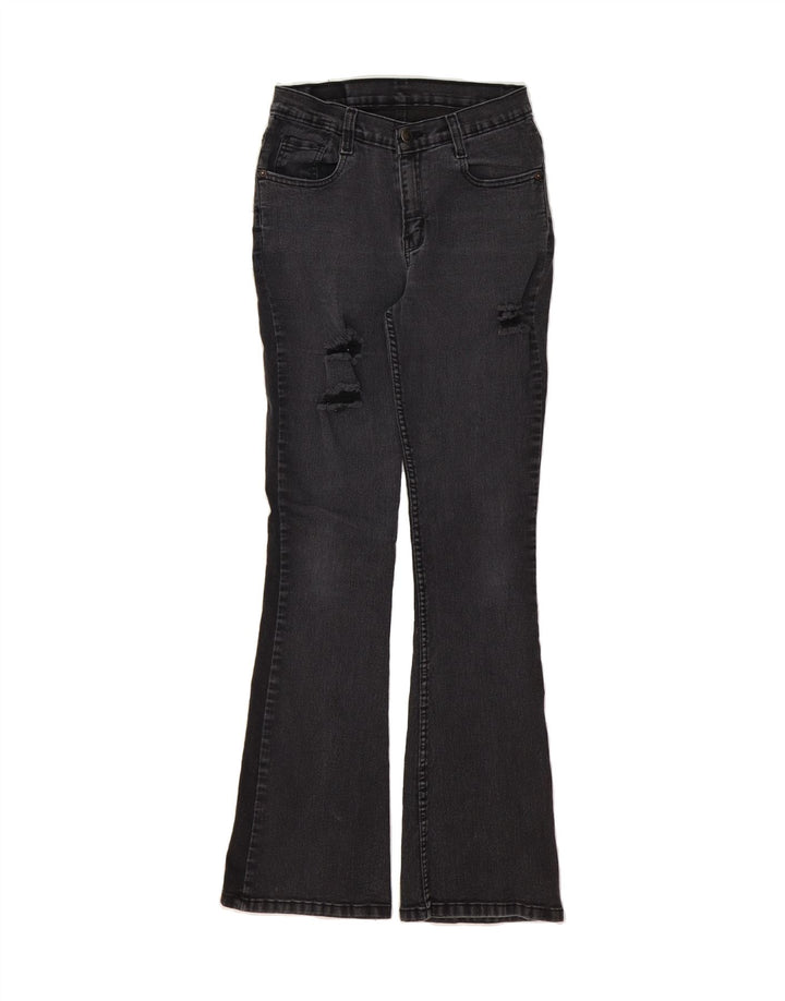LEVI'S Womens Distressed Bootcut Jeans US 9 Medium W30 L32 Black Vintage Levi's and Second-Hand Levi's from Messina Hembry 