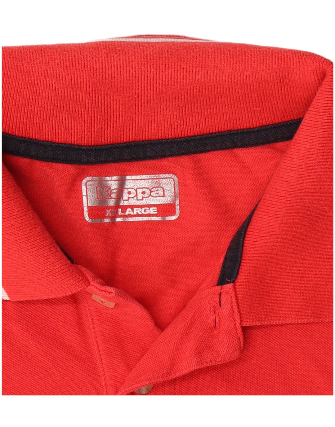 Kappa herre poloshirt XL rød bomuld