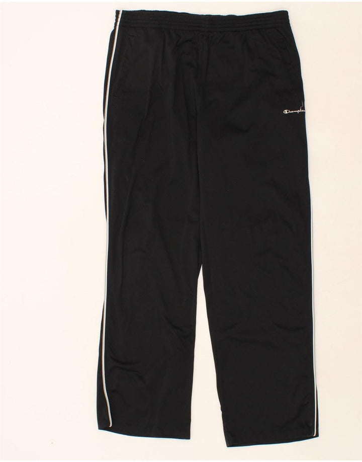 CHAMPION Mens Tracksuit Trousers XL Black Polyester Vintage Champion and Second-Hand Champion from Messina Hembry 