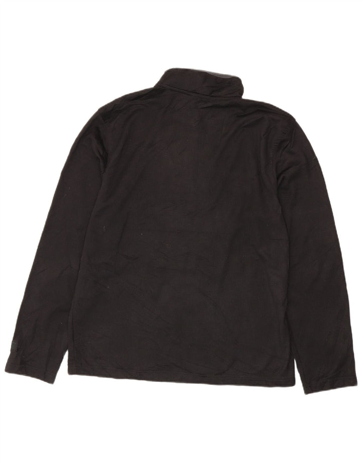 Starter Herre Zip Neck Pullover Træningsdragt Top UK 38/40 Medium Black