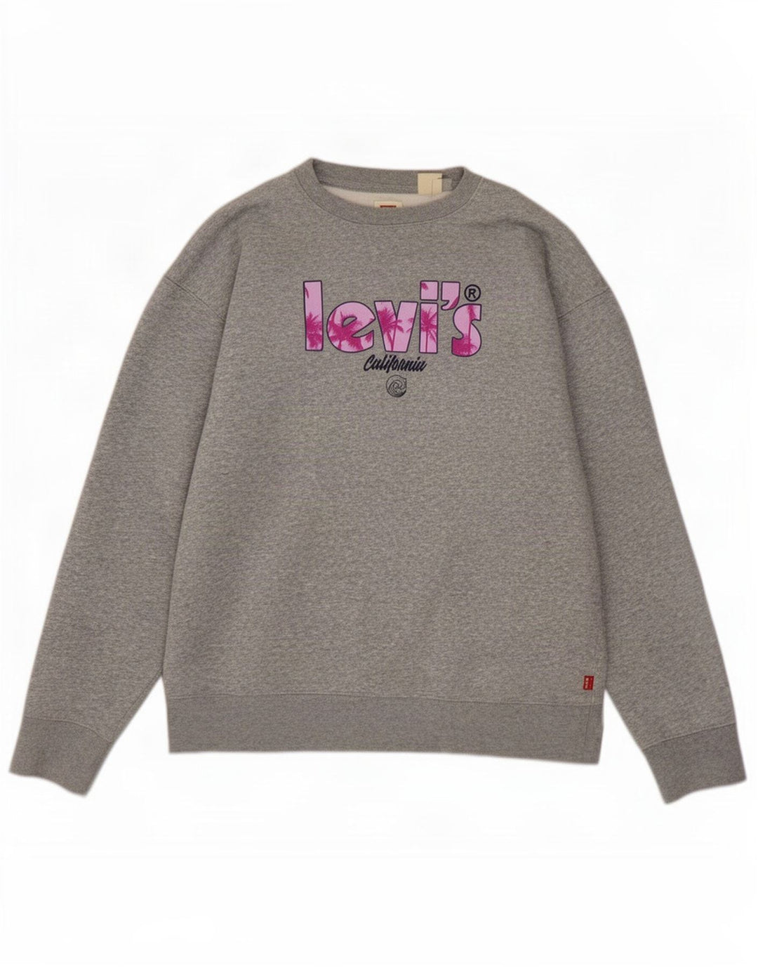 Levi's Grafisk sweatshirt til mænd, lille grå bomuld