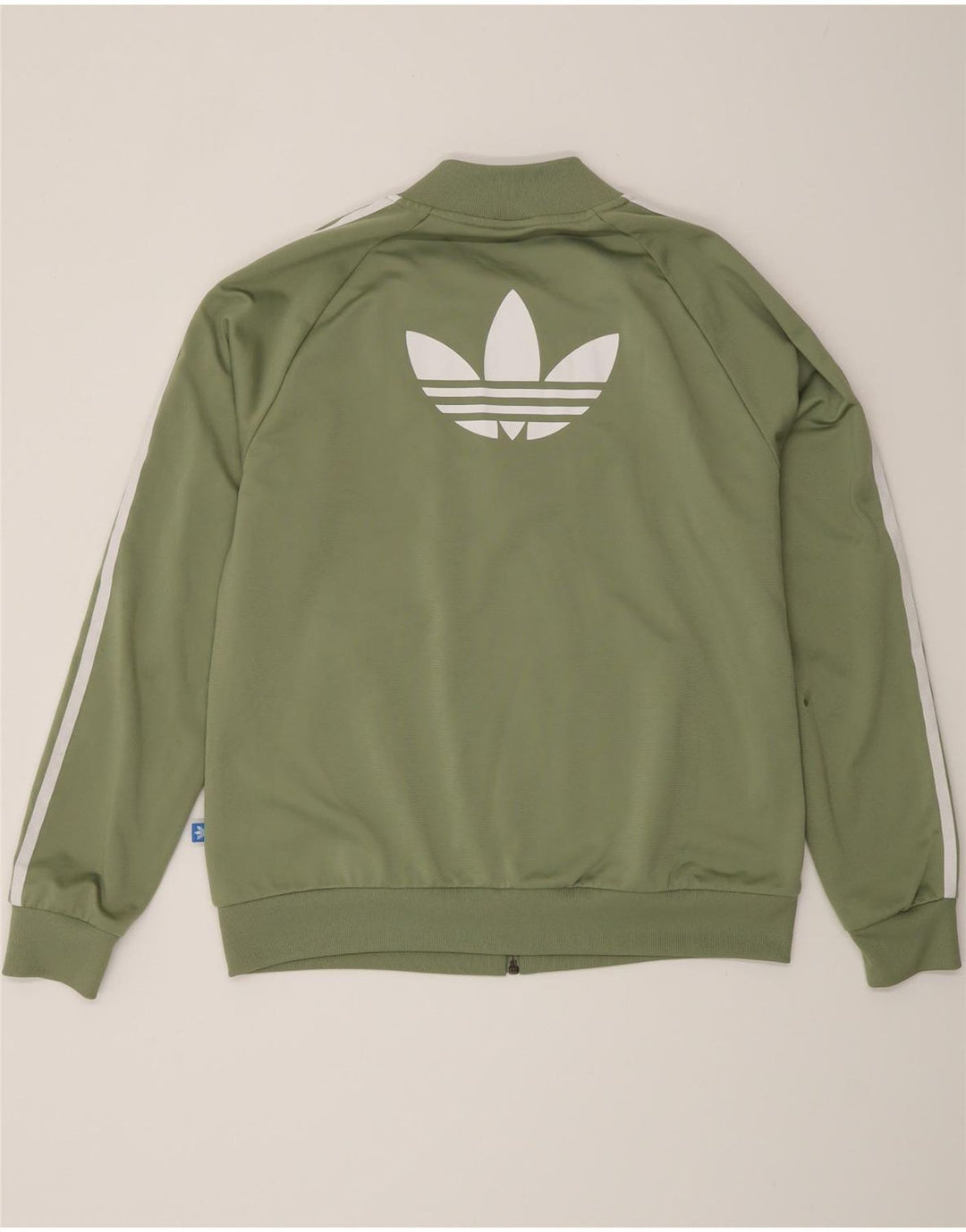 Adidas Dame Grafisk Træningsdragt Topjakke UK 16 Stor Grøn Polyester