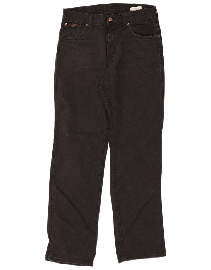 Wrangler Herre Texas Straight Jeans W32 L32 Sort Bomuld