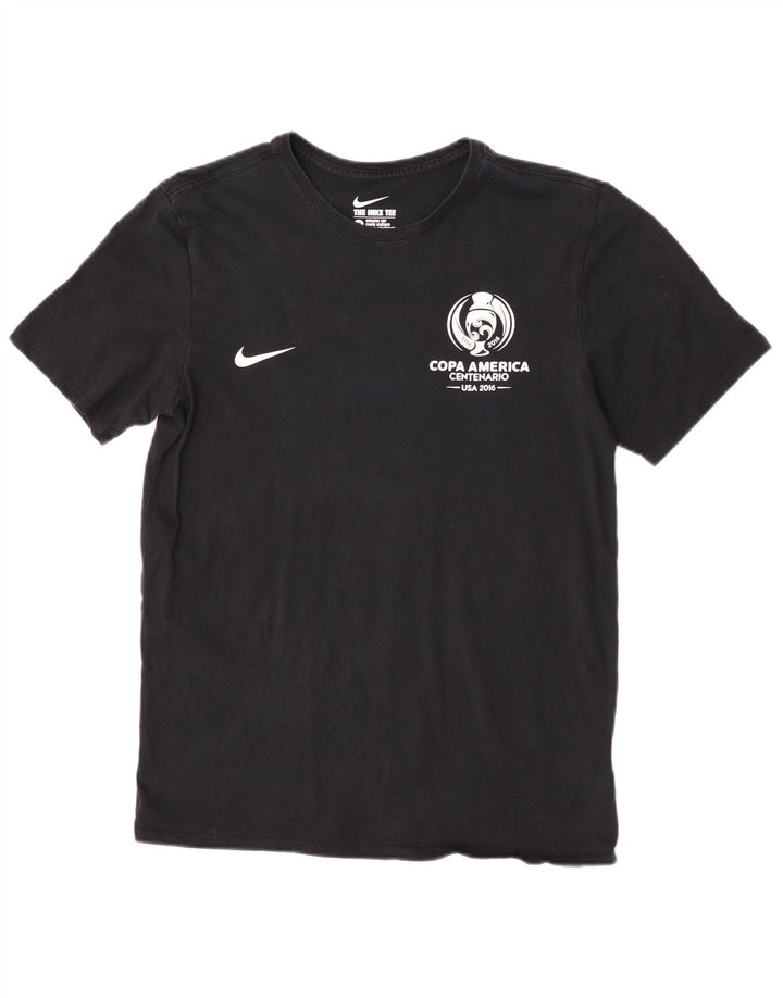 Nike Herre Athletic Cut Grafisk T-shirt Top Medium Sort Bomuld