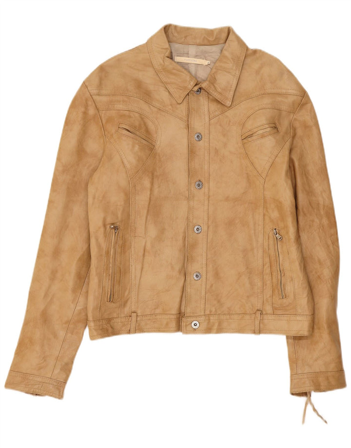 Imperial Dame Læderjakke UK 18 XL Beige