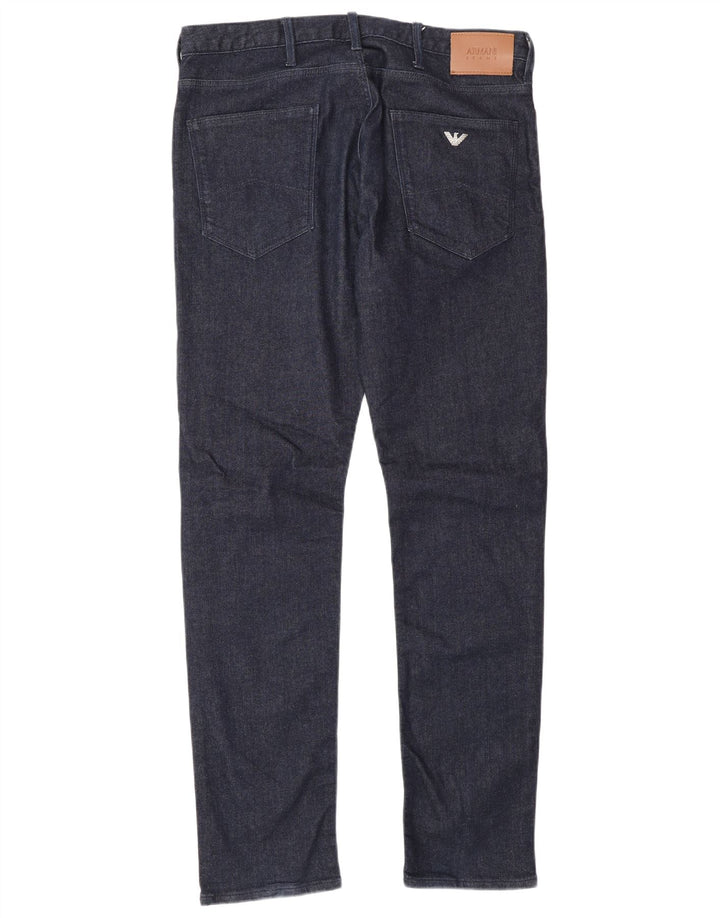 Armani Herre Slim Jeans W32 L32 Marineblå Bomuld