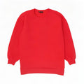 Zara Dame Oversized Sweatshirt Jumper UK 10 Lille Rød Bomuld