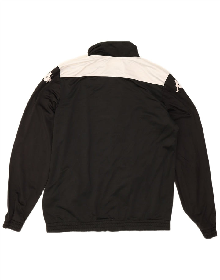 Kappa Herre grafisk træningsdragt Topjakke Stor Sort Colourblock Polyester