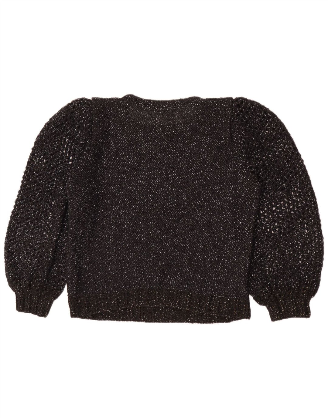 Vintage dame sweater med rund hals DK 12 medium sort