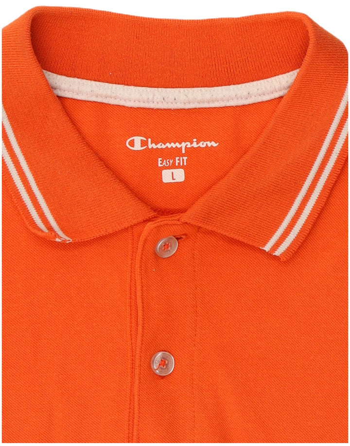Champion Herre Easy Fit Polo Shirt Large Orange