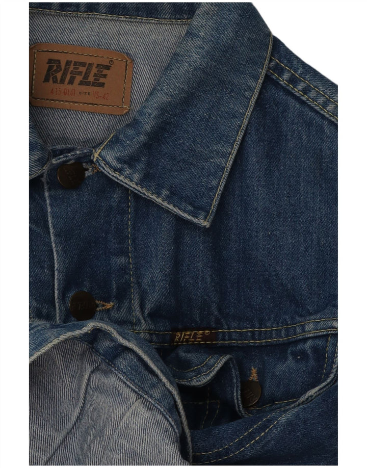 Rifle Dame denimjakke IT 42 Medium Blå Bomuld