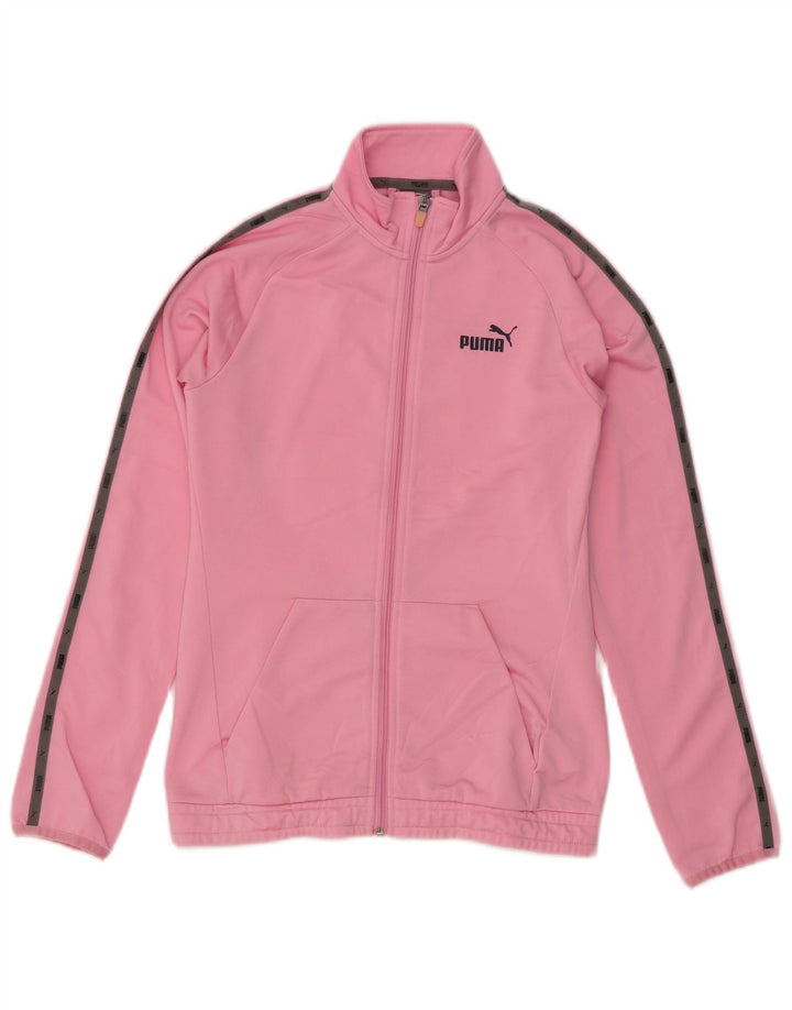 PUMA træningsdragt topjakke til piger 13-14 år Pink Colourblock Polyester