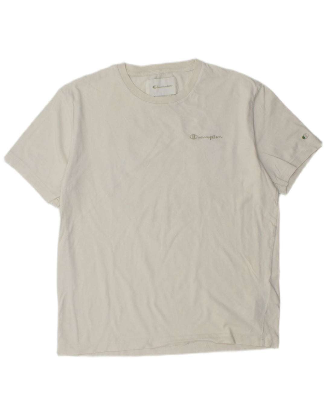 CHAMPION Herre grafisk T-shirt Top Stor hvid bomuld