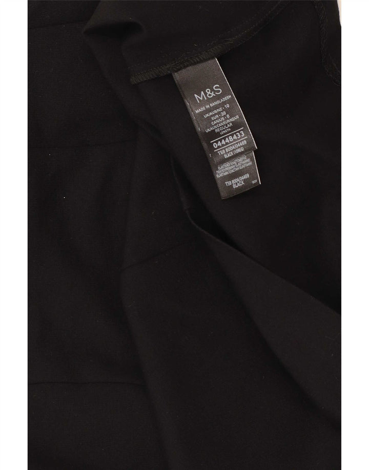 Marks & Spencer Dame Mini-nederdel UK 10 Small W27 Black Viscose