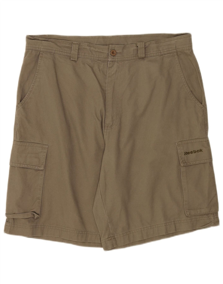 Reebok Herre Cargo Shorts XL W38 Khaki Bomuld