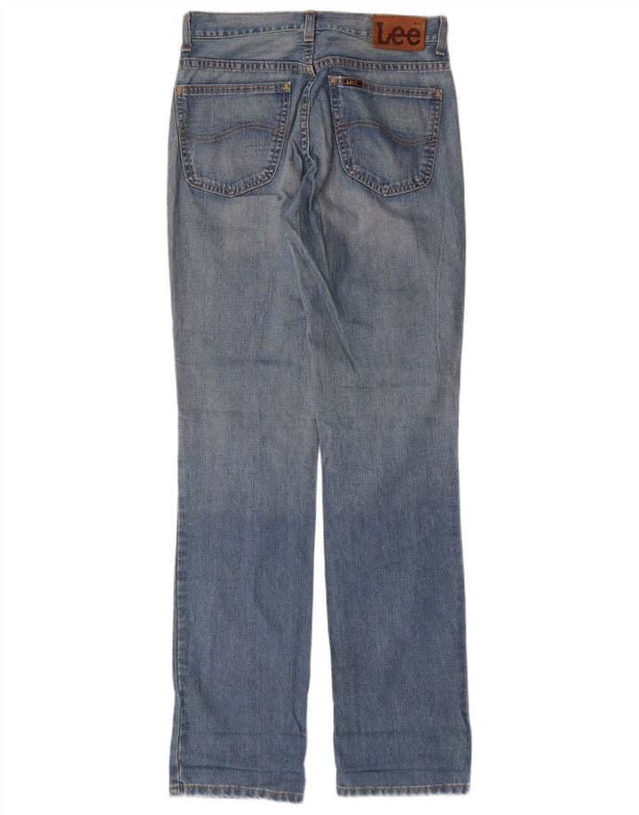 LEE Womens Straight Jeans W30 L33 Blue Cotton