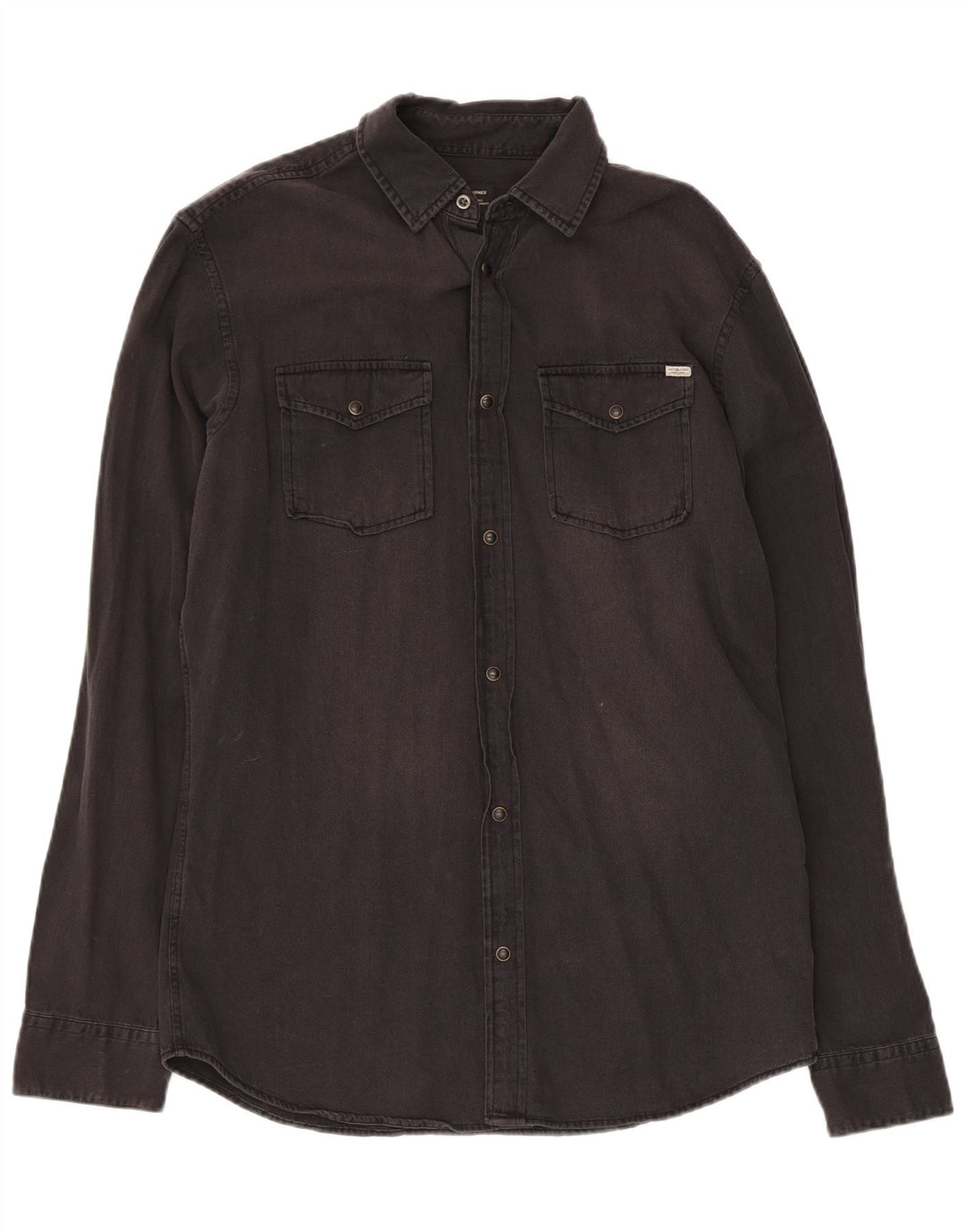 JACK & JONES Denimskjorte til mænd Medium Sort Bomuld