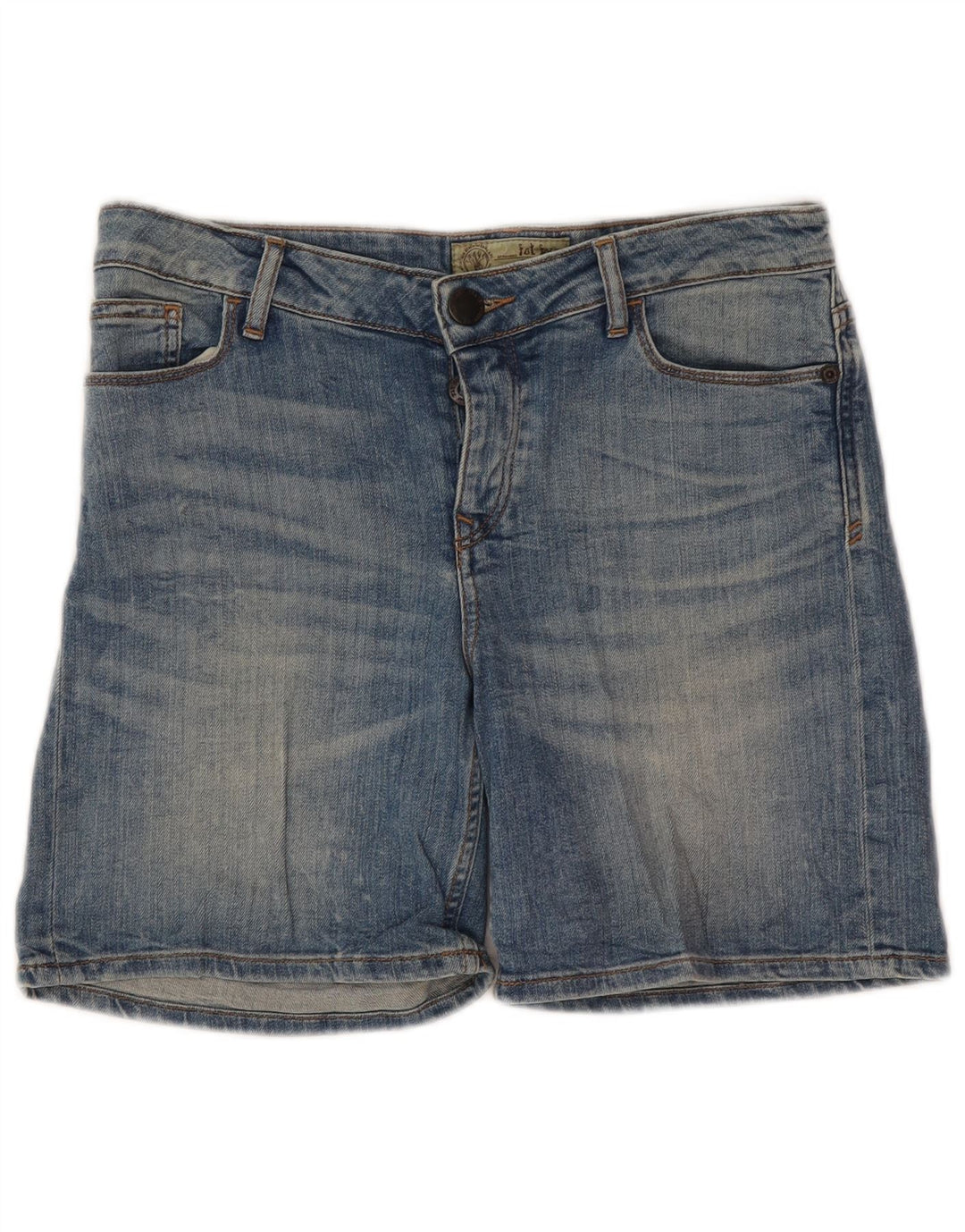 Fat Face Dame Denim Shorts UK 10 Small W30 Blue Cotton