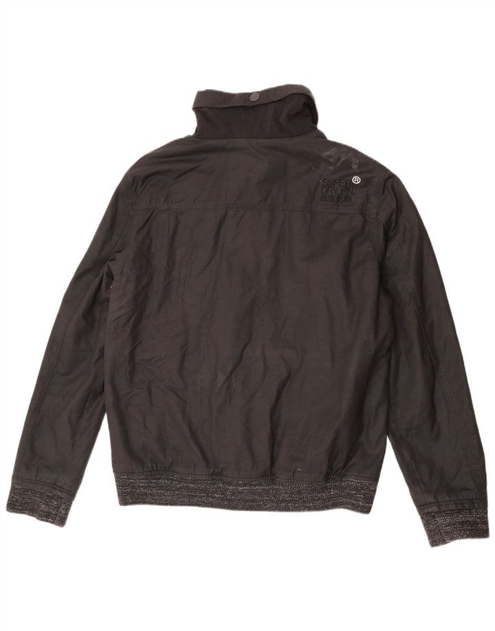 Superdry Herre The Windbomber Bomber Jacket UK 44 2XL Sort Bomuld