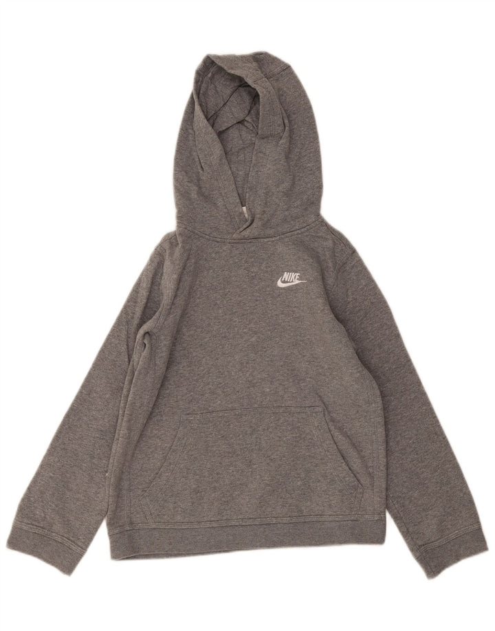 Nike Boys Hoodie Jumper 10-11 år Medium Grå Bomuld