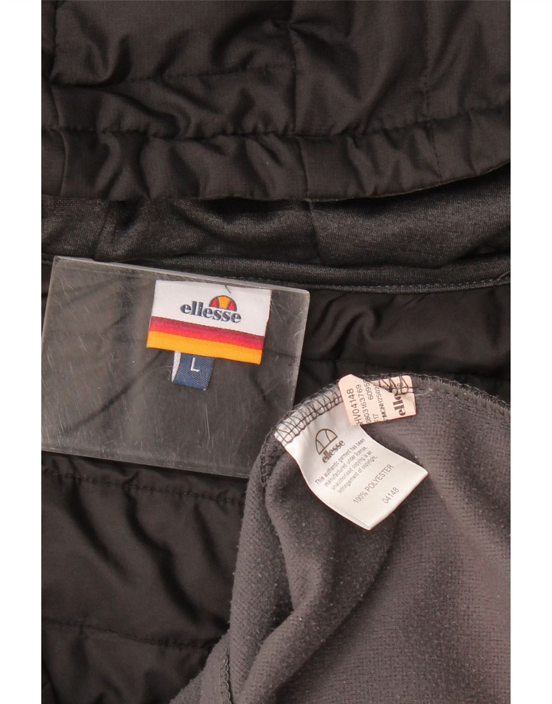 Ellesse Herre hættetrøje med lynlås Large Grå Colourblock Polyester