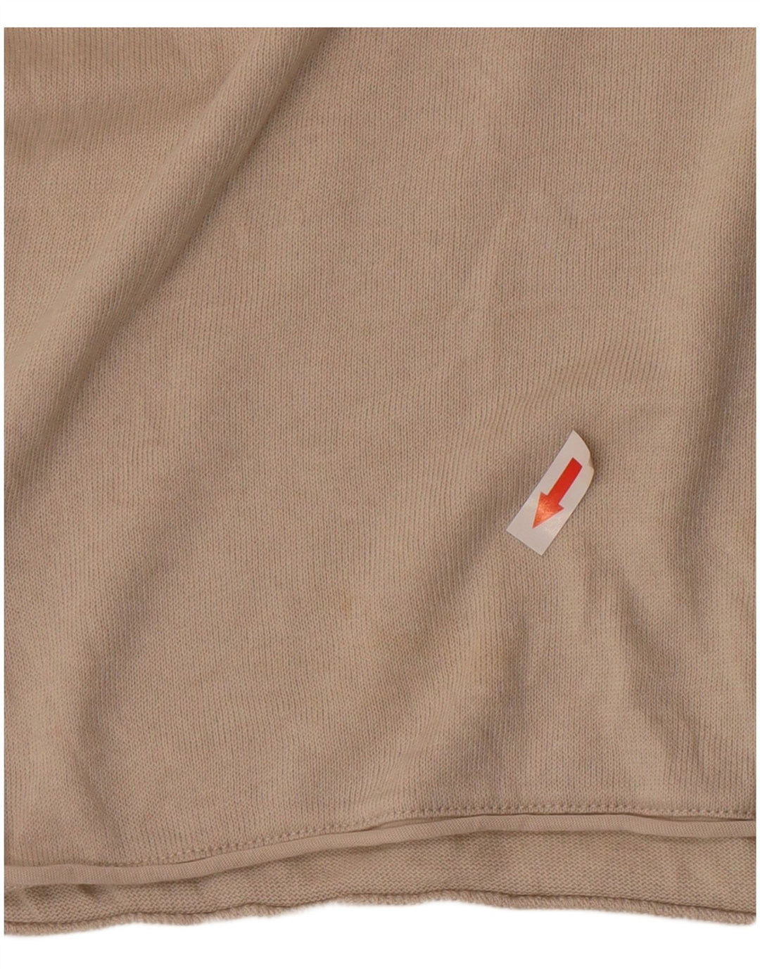 Zara Herre T-Shirt Top Stor Beige Bomuld