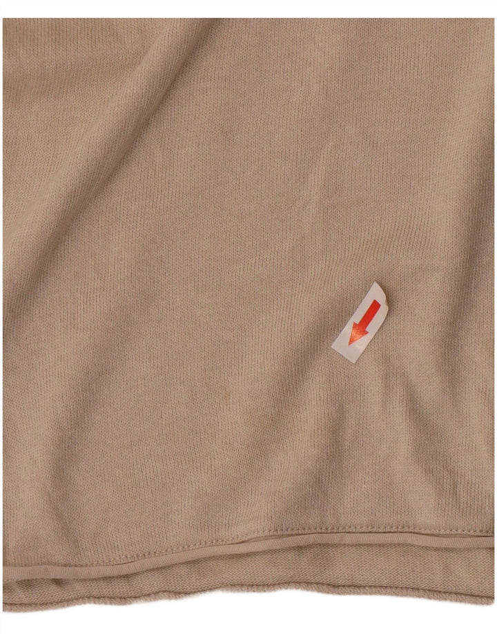 Zara Herre T-Shirt Top Stor Beige Bomuld