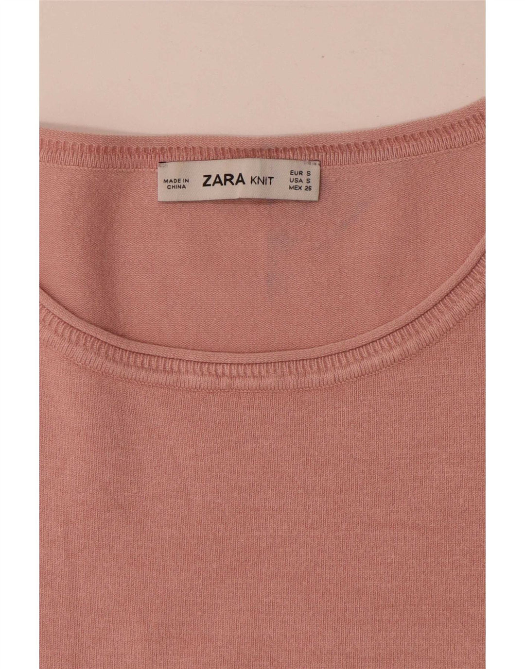 Zara Dame Oversized Bluse Top UK 10 Small Pink Colourblock