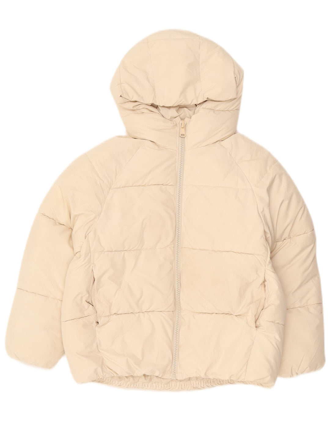 Zara Polstret hættejakke til piger 11-12 år Beige polyester