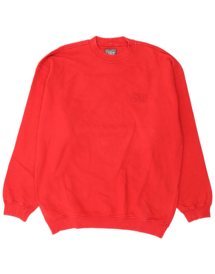 Tænk Pink Herre Sweatshirt Jumper XL Rød Bomuld