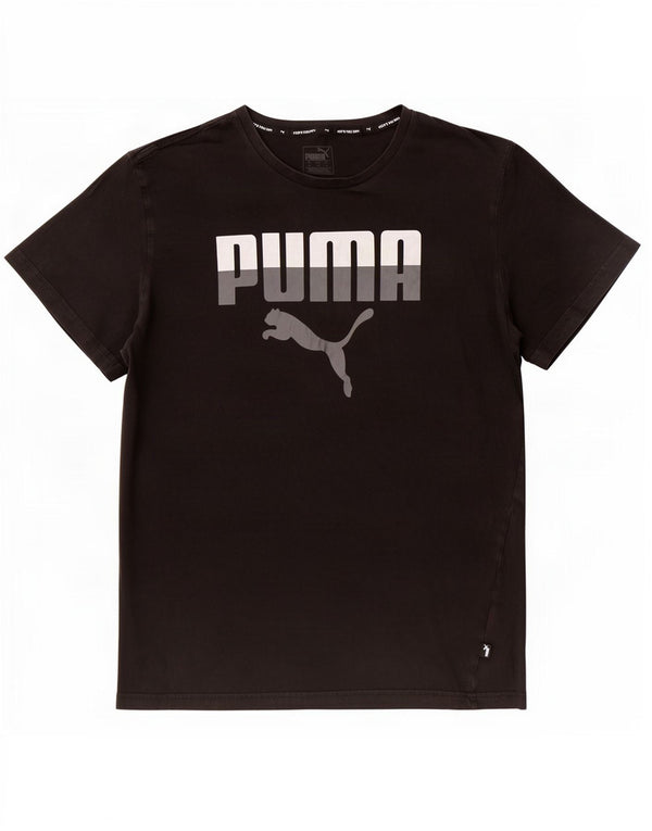 Puma Herre Grafisk T-Shirt Top XL Sort Bomuld