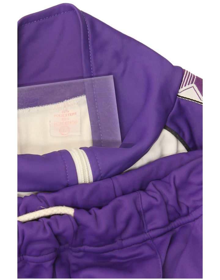 Vintage Herre grafisk hel træningsdragt Stor hvid Colourblock Polyester