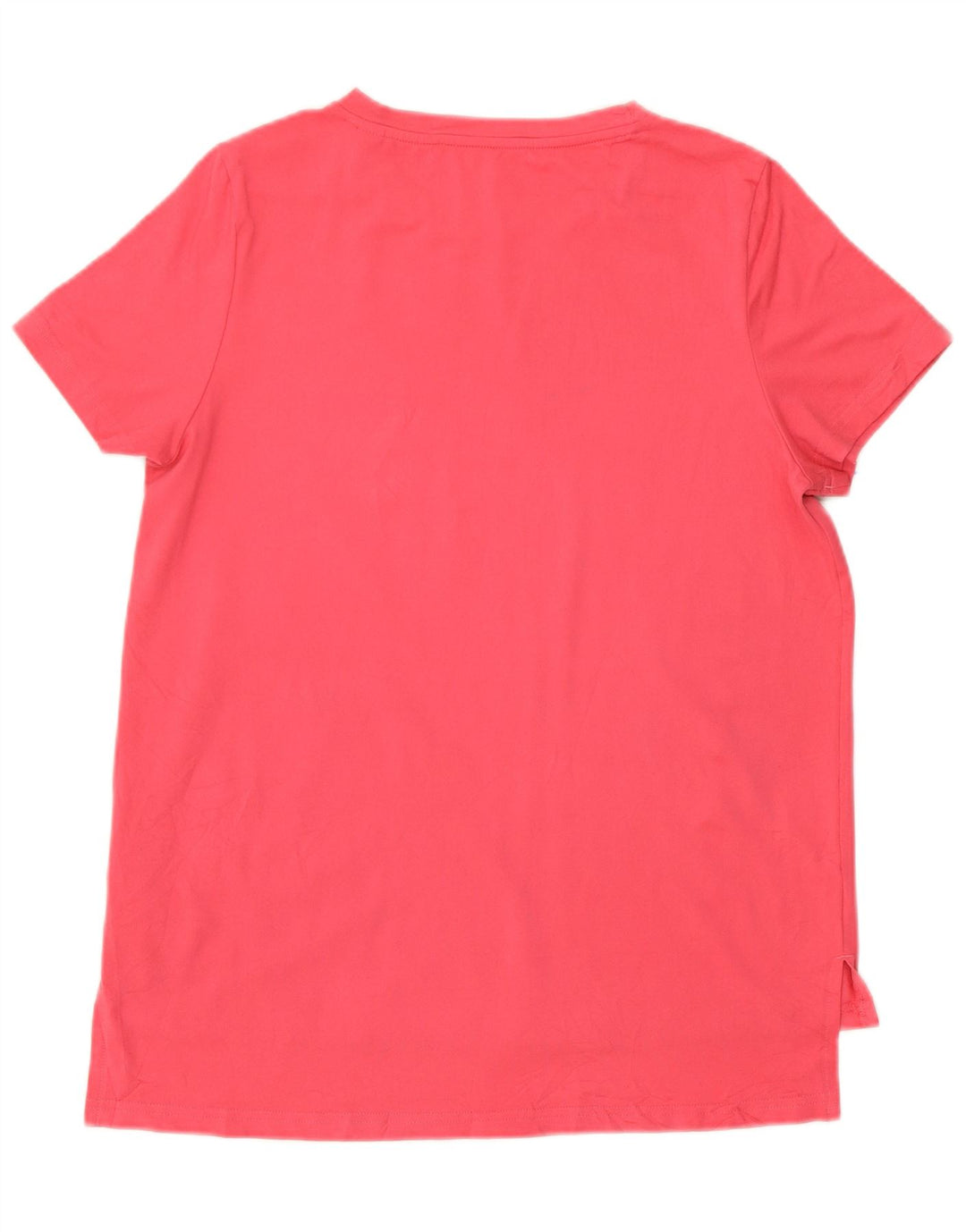 Adidas Grafisk T-Shirt Top UK 12/14 Medium Pink Polyester
