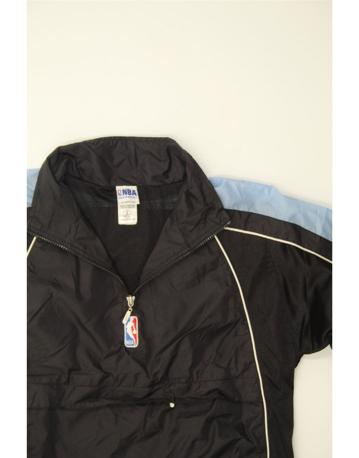 NBA Womens Pullover Tracksuit Top Jacket UK 10/12 Medium Black Colourblock Vintage NBA and Second-Hand NBA from Messina Hembry 