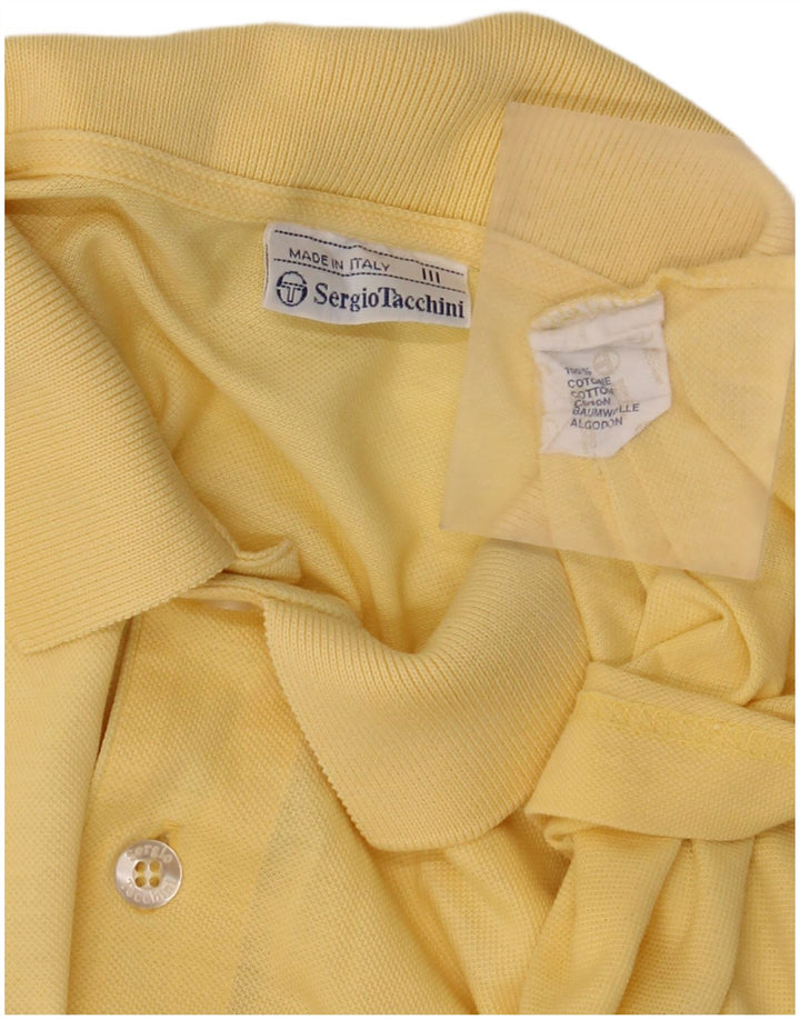 Sergio Tacchini herre poloshirt Medium gul bomuld