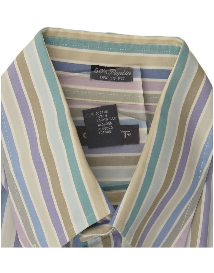 Gant Herre Dress Fit skjorte Medium Flerfarvet stribet bomuld